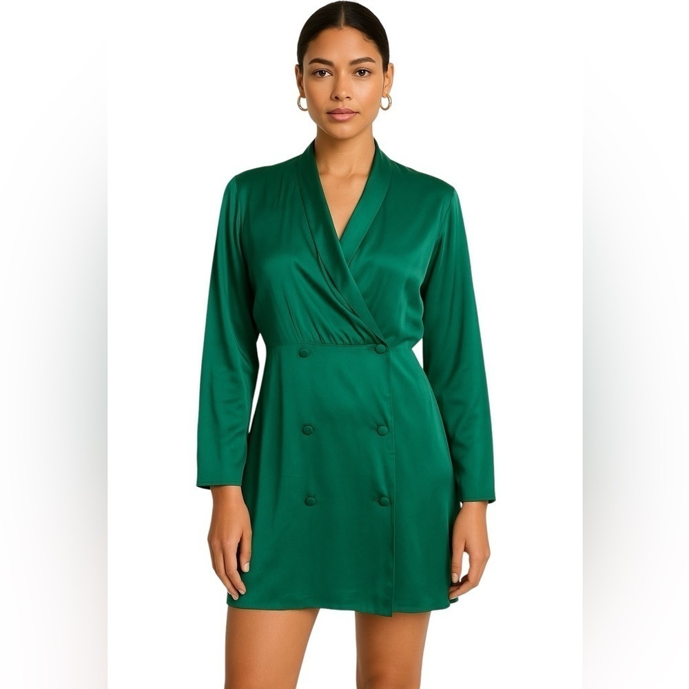 Victoria's Secret Emerald Satin Robe